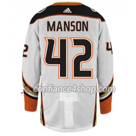 Adidas Maillot de Hockey Anaheim Ducks JOSH MANSON 42 Blanc Authentic - Homme